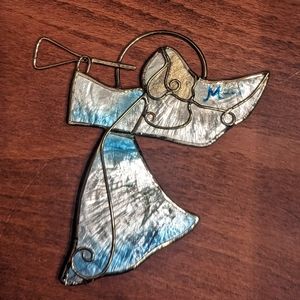 Vintage Maui capiz shell angel ornament